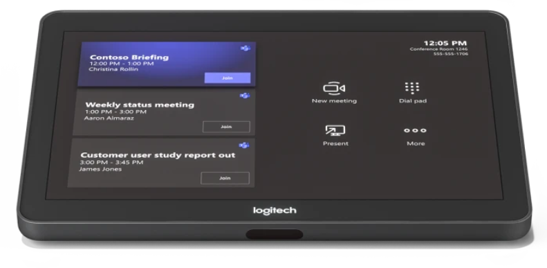 Logitech Tap 25,6 cm (10.1") Pantalla Controlador Táctil Videoconferencias | 1280 x 800 Pixeles | Video Conferencias