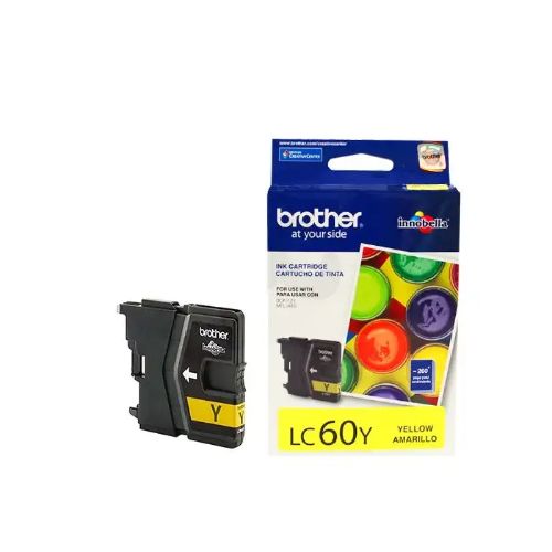 Brother LC60Y Original | Cartucho de tinta | Amarillo | Tintas Brother Originales