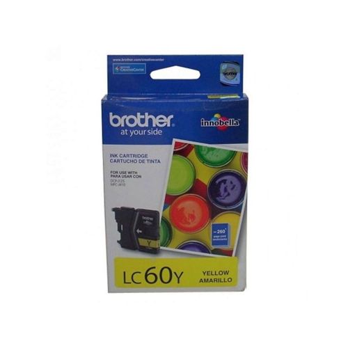 Brother LC60Y Original | Cartucho de tinta | Amarillo | Tintas Brother Originales