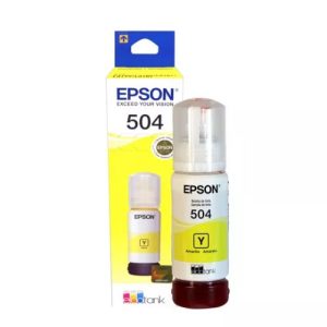 Epson T504 Original | Botella de tinta | Amarilla | Tintas Epson Originales