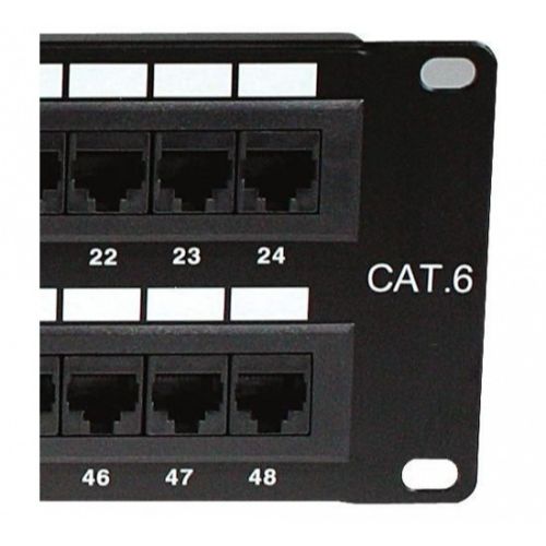 NXT Patch Panel Pre-Configurado Cat6 UTP 48 Puertos - 19" - 48 puertos | Cat6 (250MHz)