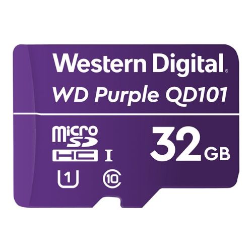 MicroSD Western Digital Purple SC QD101 32GB, Class 10, Speed Class 1 | Tarjetas MicroSD