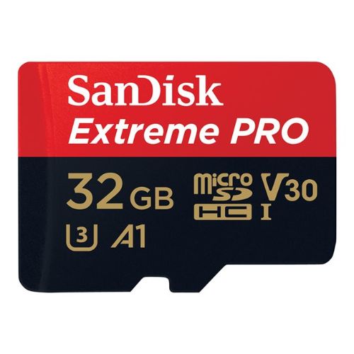 Tarjeta de memoria MicroSD SanDisk Extreme Pro 32GB, SDXC, UHS 3, con Adaptador, Clase 10 | Tarjetas MicroSD