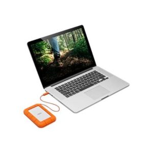 Disco duro portátil LaCie Rugged USB-C 1TB, Resistencia a caídas, Color Naranja | Almacenamiento 💾