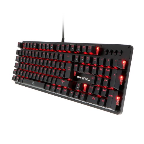 Teclado Primus Gaming BALLISTA100T (Switch Red Primus, LED Rojo, Español) | Teclados Gamer