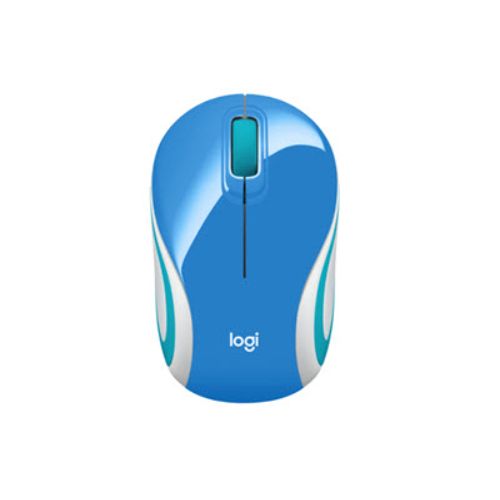 Logitech Mouse Mini Inalámbrico, Ultraportátil M187 3 Botones Refresh Azul | Computación 🖥️
