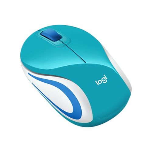 Mouse Inalámbrico Logitech M187 (Mini, 3 Botones, Azul) | Computación 🖥️