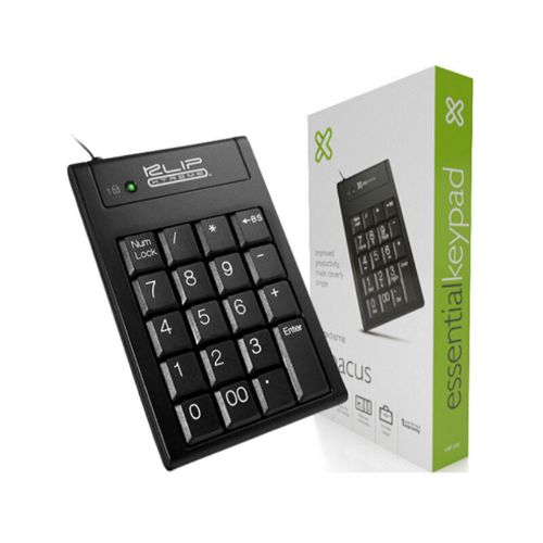 Teclado Numérico Klip Xtreme USB, 19 Teclas, Negro | Computación 🖥️