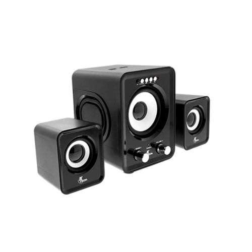 Sistema de Altavoces Xtech 2.1 (12W, Jack 3.5mm, Negro/Blanco) | Sistemas de Sonido - Barras - Parlantes 🔊