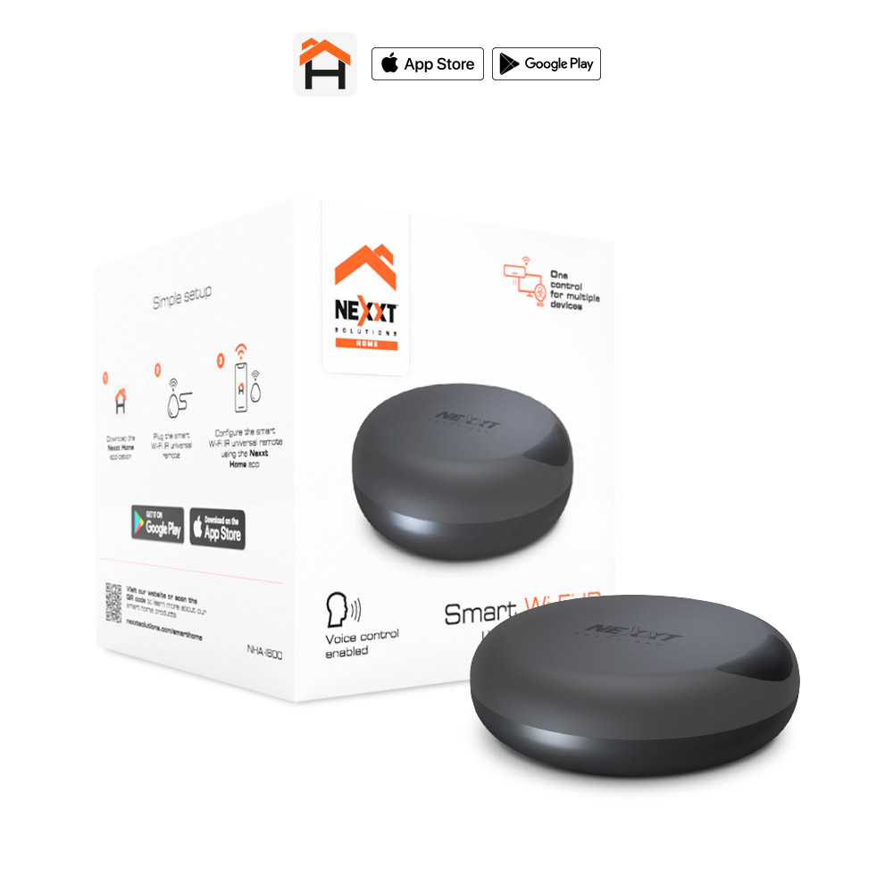 Nexxt Solutions Home Control Remoto Universal Inteligente Nexxt, Wi-Fi, Control | Casa Smart - Domótica 🛜