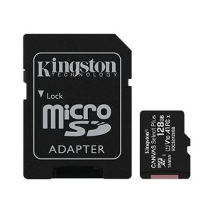 Kingston Canvas Select Plus 128 Gb MicroSDXC™ | 100R UHS-I, U1, V10, A1 + ADP | Tarjetas MicroSD