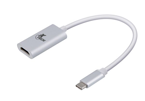 Xtech adaptador USB-C macho a HDMI hembra blanco | Computación 🖥️