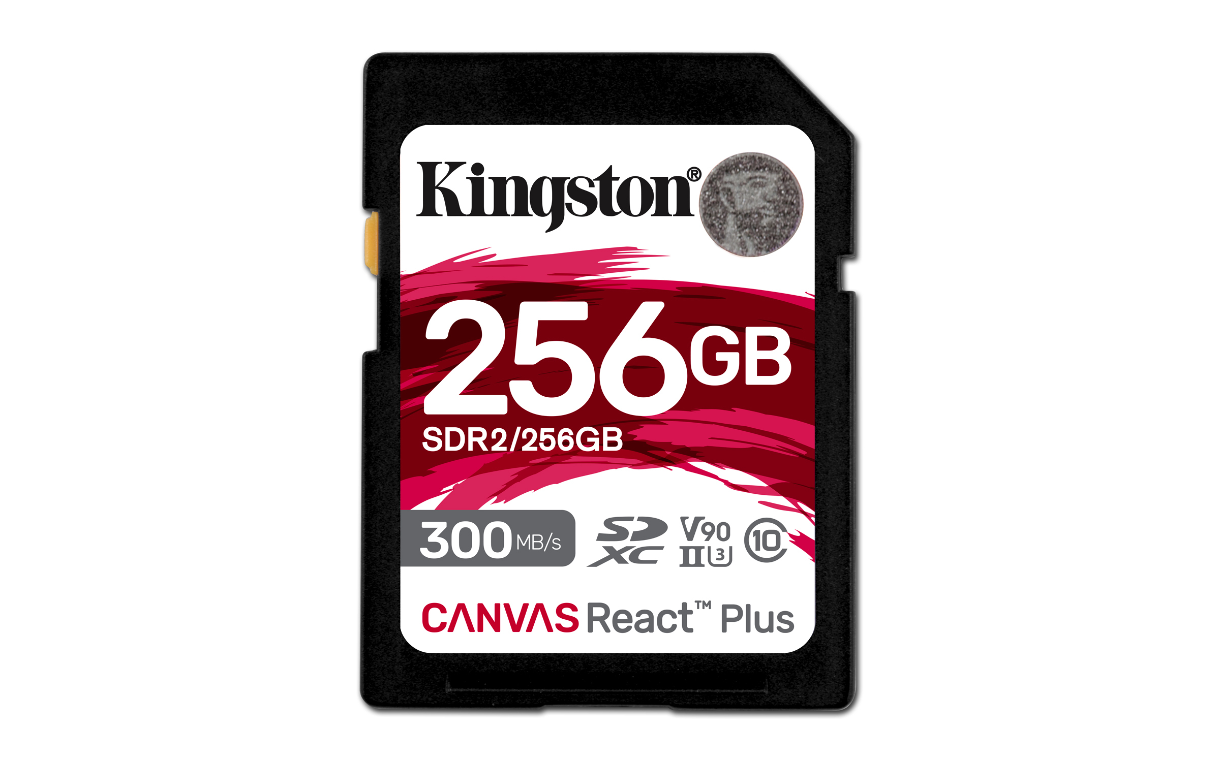 Kingston Technology Canvas React Plus 256 GB SD UHS-II Clase 10 300R/260W U3 V90 for Full HD/4K/8K | Tarjetas SD